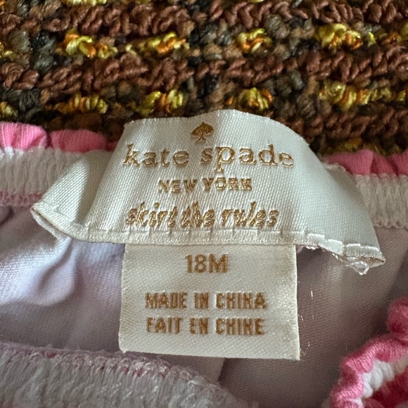 Kate Spade Pink and White Striped Kids Dress size 18mo - Picture 2 of 4